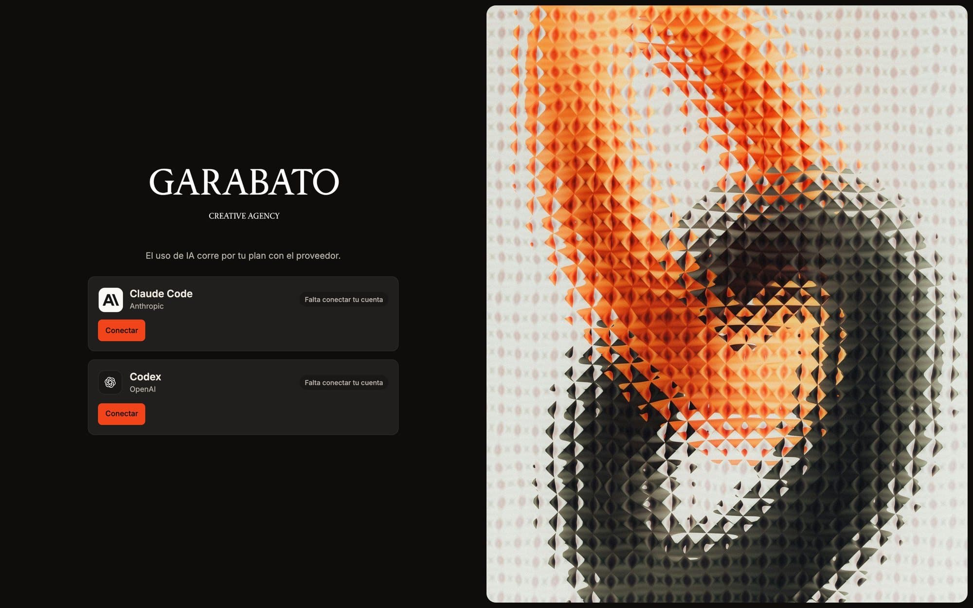 Primer uso de Garabato Suite: conectar Claude Code o Codex
